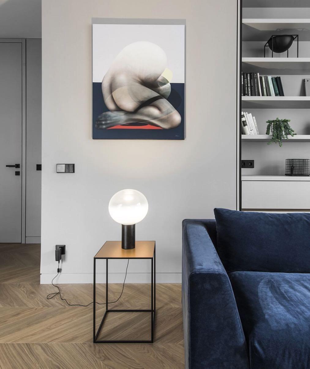Laguna Table Lamp - Modern LED Nightstand Lamp with USB Port, Adjustable Brightness for Bedroom, Living Room & Office - Perfect for Reading, Relaxing & Decor