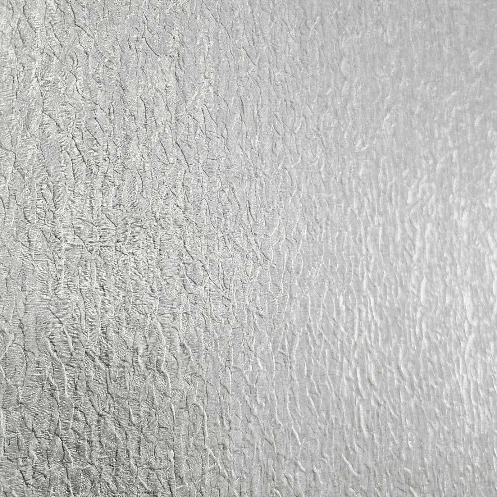 Modern Off-White Pearl Crushed Foil Textured Wallpaper Roll - Elegant Home Decor for Living Room, Bedroom & Office