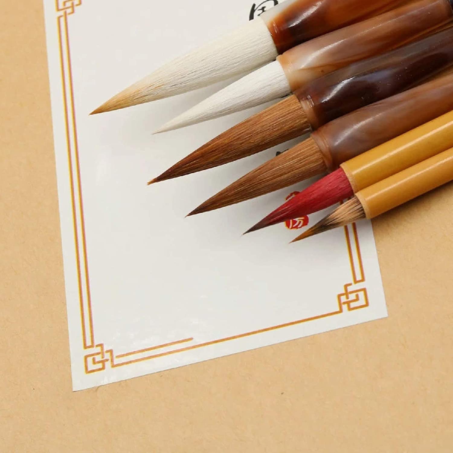 Premium Chinese Calligraphy Brush Pens Set - Japanese Ink Painting Brushes for Beginners, Students & Artists | Ideal for Calligraphy, Hand Lettering, Watercolor & Traditional Asian Art (Color Options Available)
