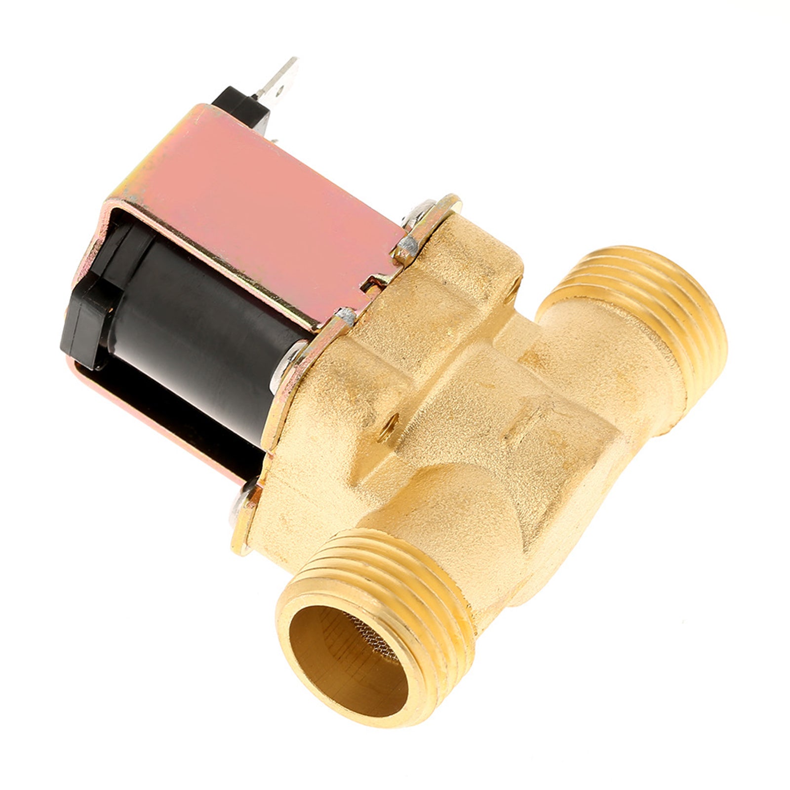 12V DC Normally Closed Brass Electric Solenoid Valve for Water Flow Control - 300mA - Ideal for Irrigation Systems, Water Dispensers, and DIY Plumbing Projects