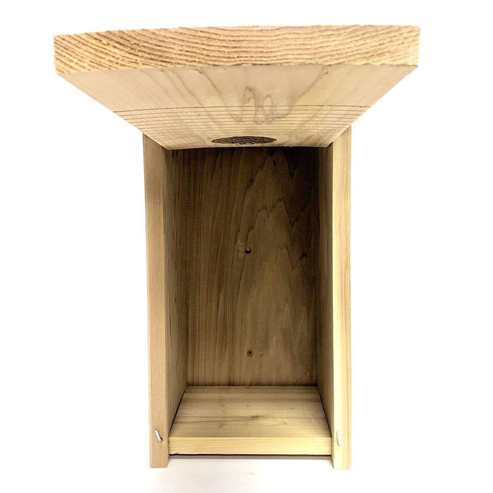 Premium Screech Owl & American Kestrel Nesting Box - Durable Wooden Bird House for Backyard Wildlife - Perfect for Bird Watching & Nature Conservation