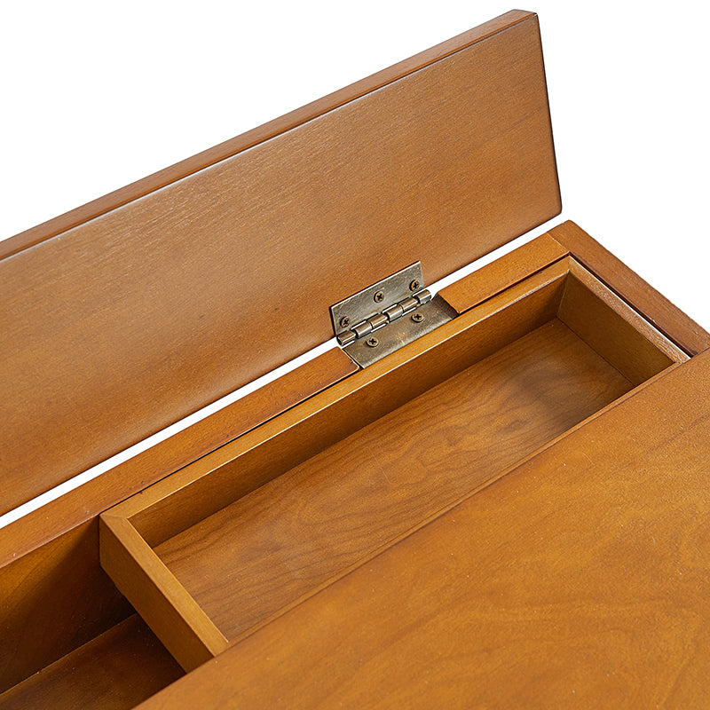 Trevor Mid Century Modern Computer Office Desk with USB Ports - Stylish Home Office Desk for Work & Study, Perfect for Small Spaces & Modern Interiors