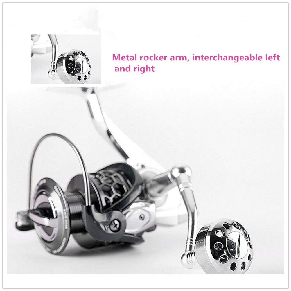 Premium Spinning Fishing Reel - 7000 Size Full Metal Saltwater Resistant Fishing Reel with Smooth Axis for Surf, Pier and Deep Sea Fishing - Ideal for Bass, Trout and Saltwater Game Fish