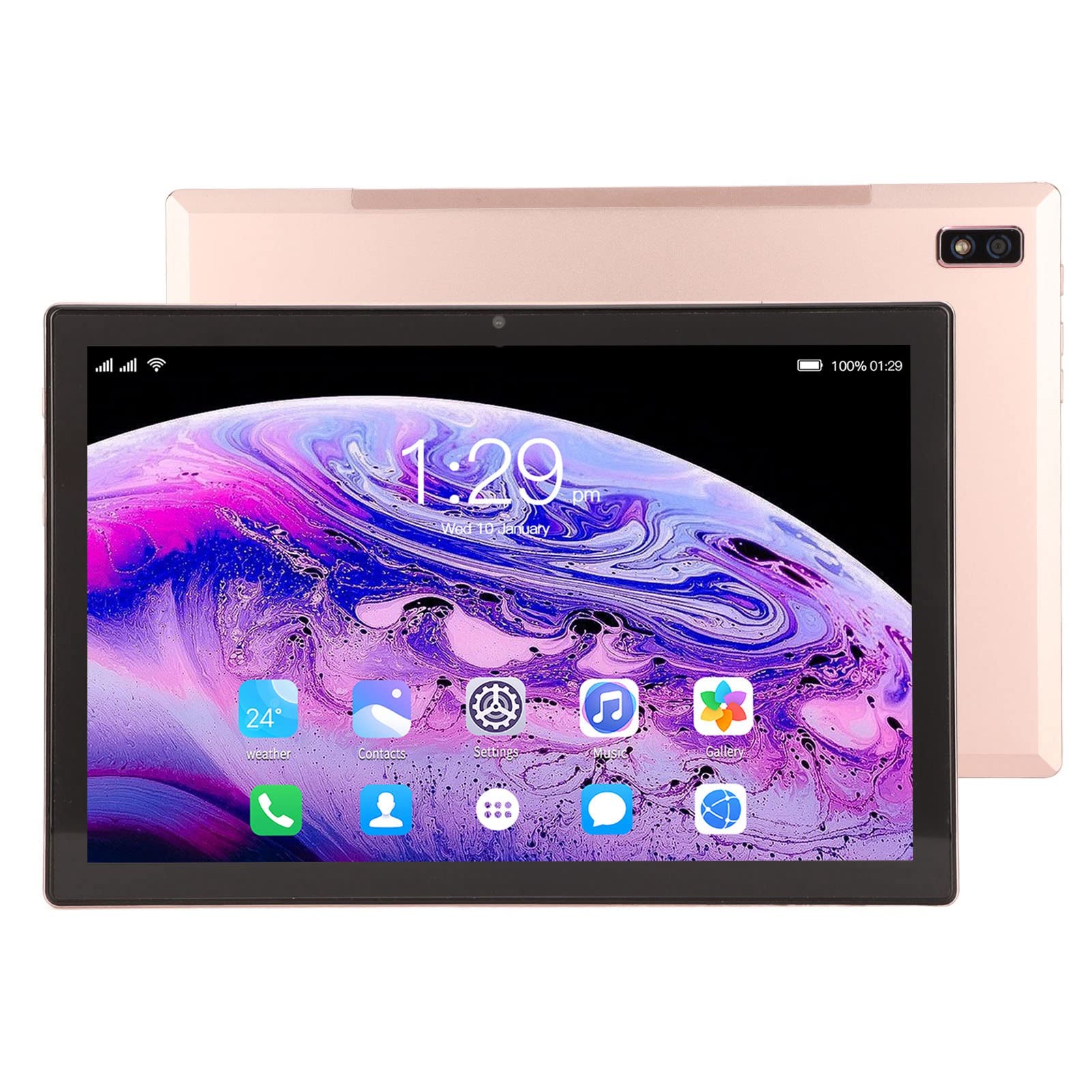 Jectse 10-inch Android Tablet with 2.4G/5G WiFi, HD Display, 6GB RAM & 128GB Storage, Dual SIM, 8800mAh Battery - Perfect for Work, Study, and Entertainment on the Go
