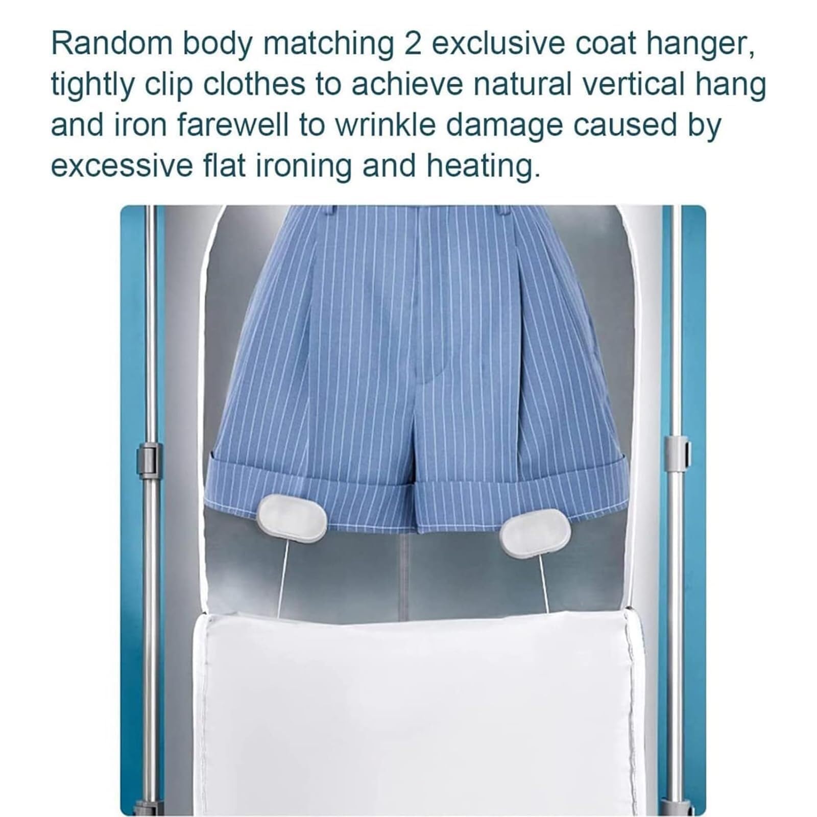 Portable Electric Clothes Dryer & Automatic Ironing Machine - Smart Steam Drying & Wrinkle Removal with Remote Control - Foldable Design for Home, Travel & Small Spaces