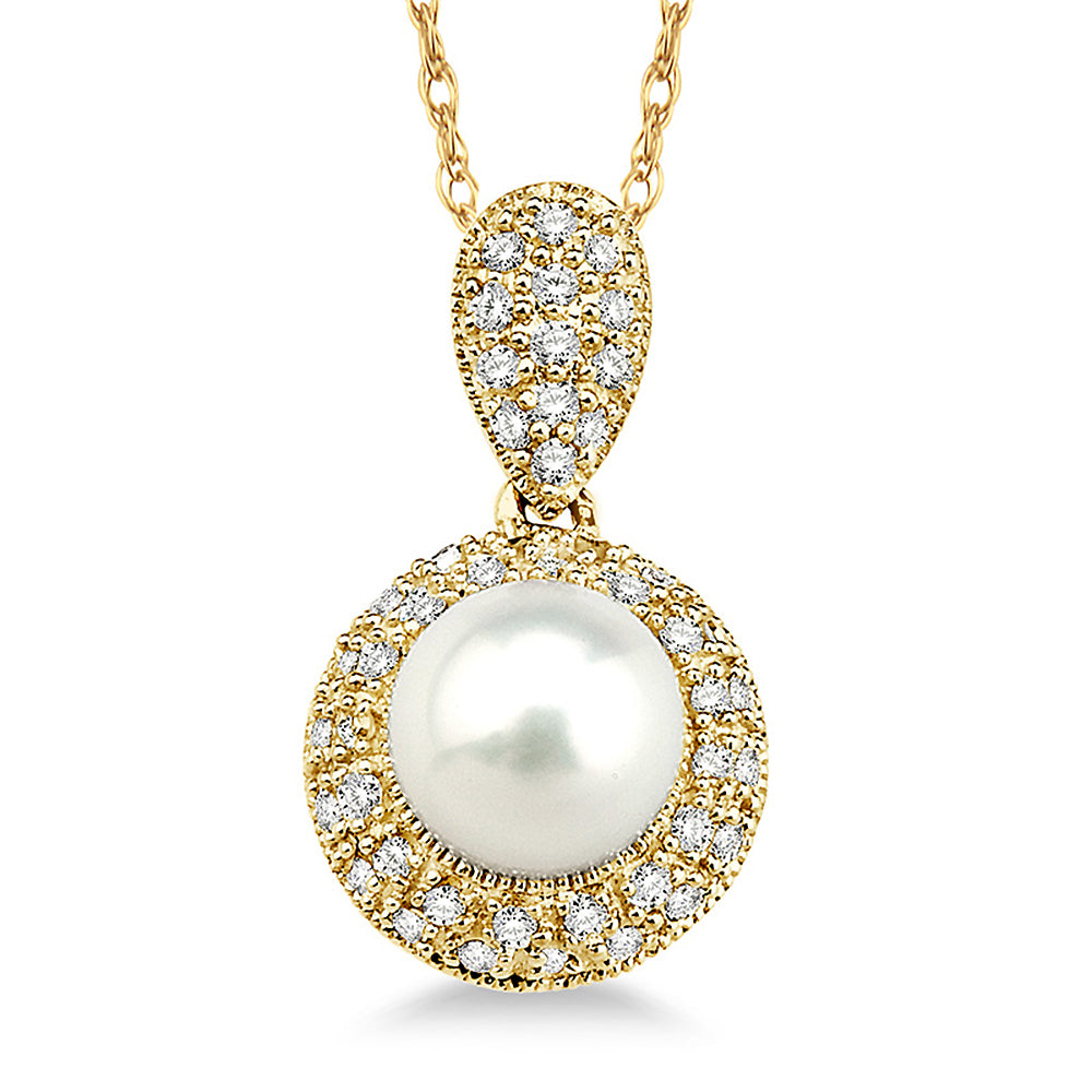 Exquisite Diamond & Pearl Necklace for Women - Elegant Jewelry Gift for Anniversary, Wedding & Special Occasions