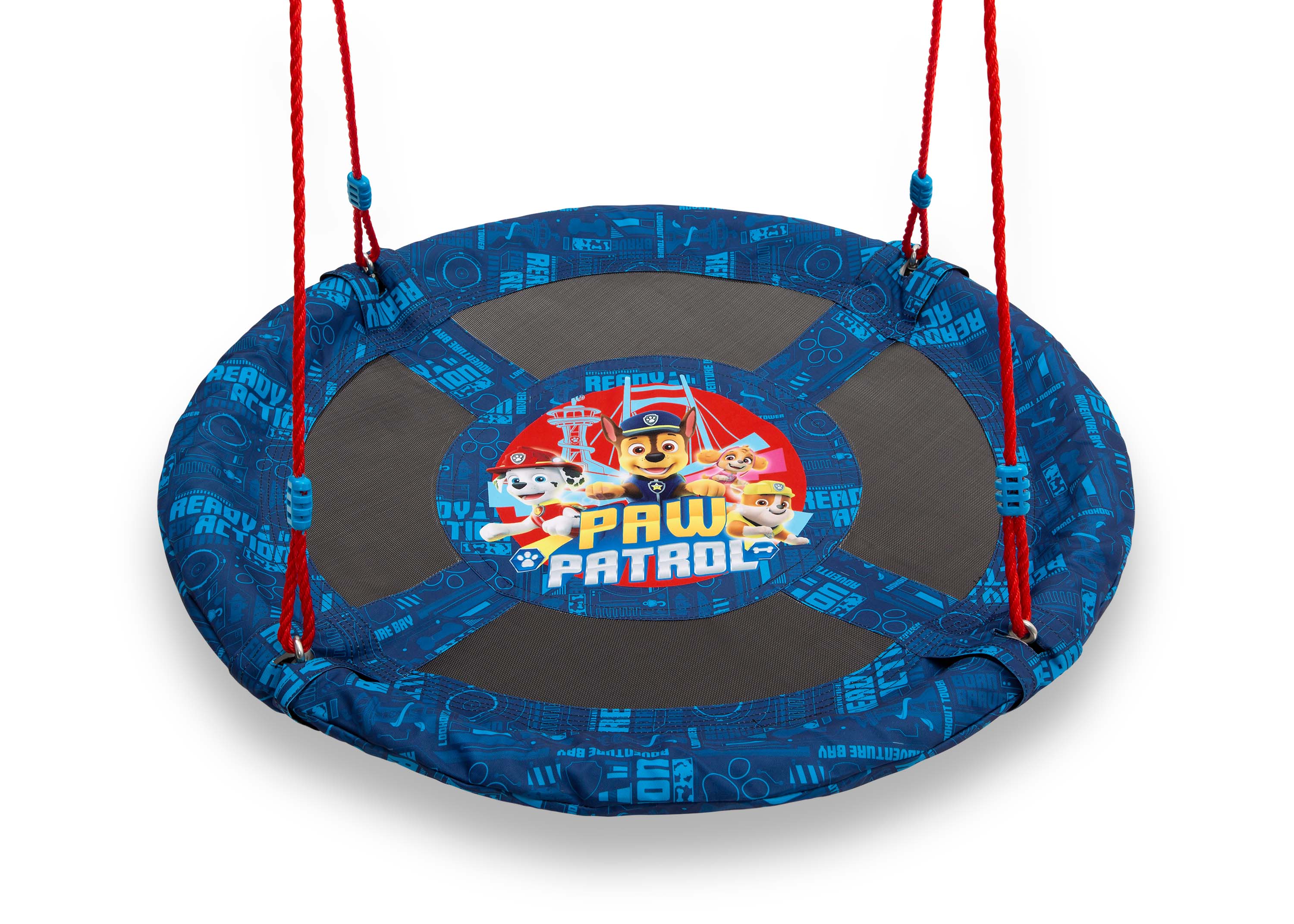 PAW Patrol 40 Inch Saucer Swing for Kids - Outdoor Play Equipment for Backyard, Park & Playground Fun