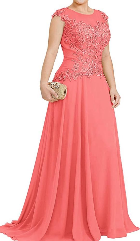 Elegant Chiffon Beaded Bridesmaid Dresses - Long A-Line Prom Evening Gowns with Applique Details | Perfect for Weddings, Formal Events & Special Occasions