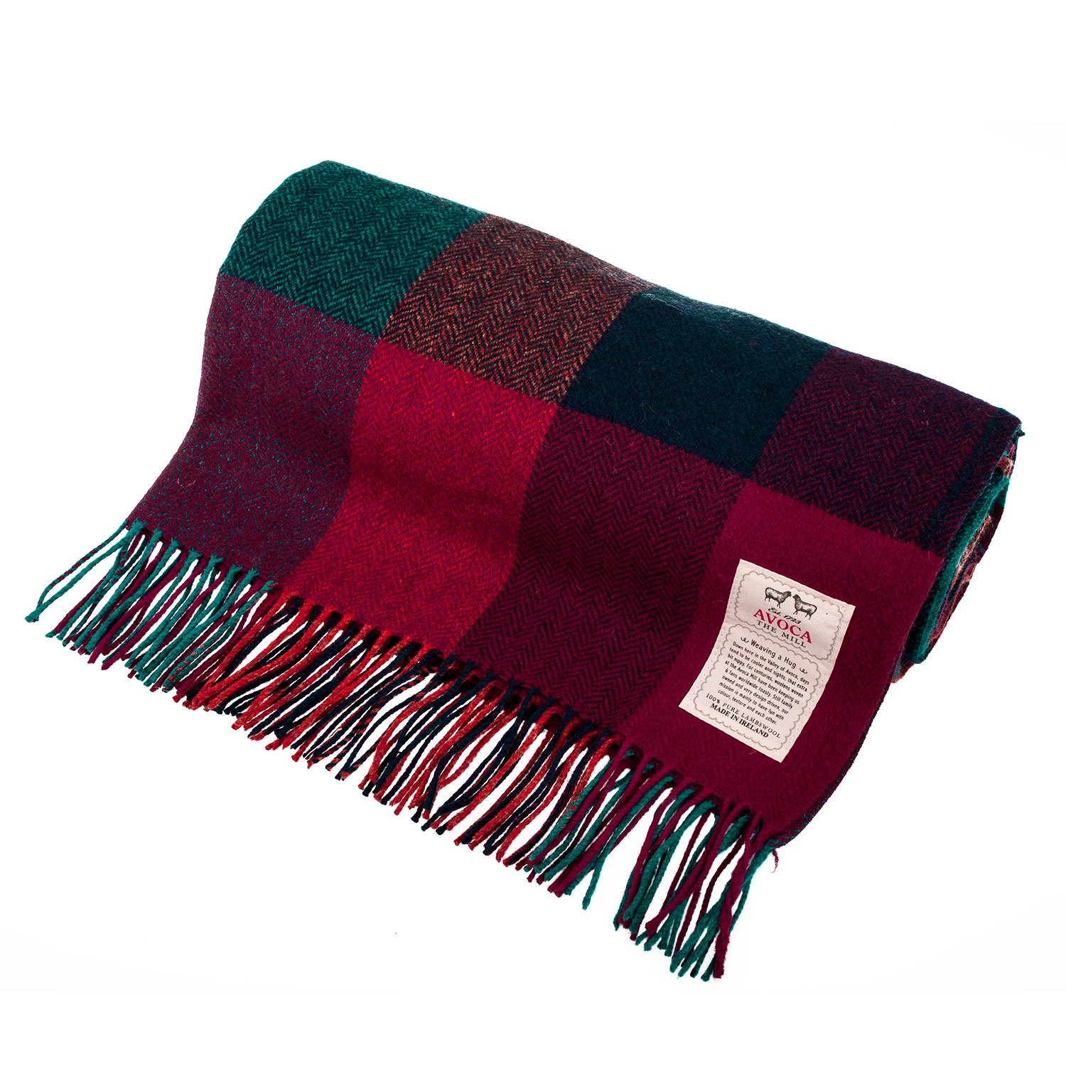 Premium Irish Lambswool Throw Blanket - Harriet Soft & Warm 56
