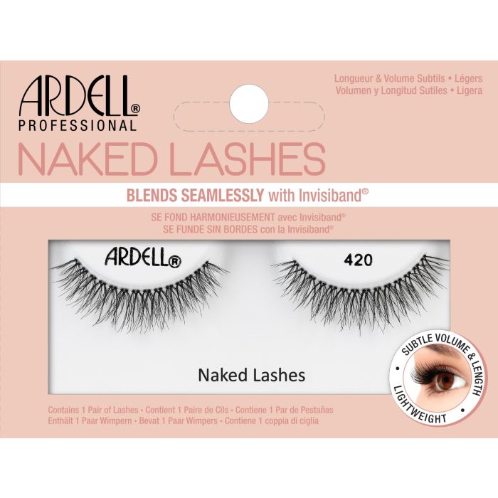 Ardell Naked Lashes 420 - Natural Looking False Eyelashes for Everyday Wear | Perfect for Work, Date Night & Special Occasions