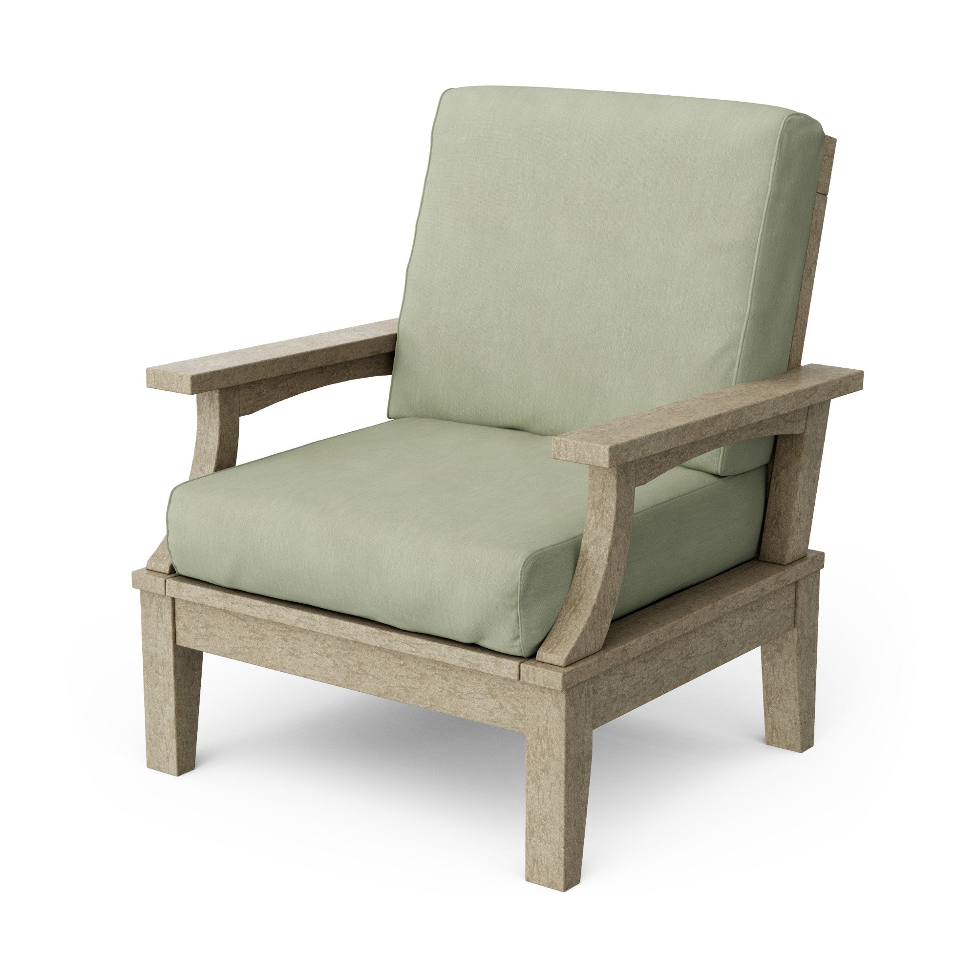 Heritage Deep Seating Patio Chair with Weather-Resistant Cushions - Outdoor Lounge Furniture for Garden, Poolside & Backyard Relaxation