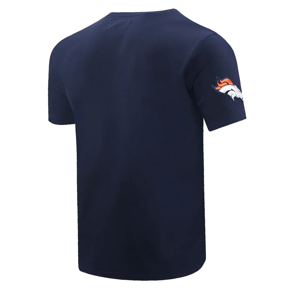 Denver Broncos Men's Classic Chenille Tee Shirt - Pro Standard NFL Football Fan Jersey for Game Day & Casual Wear