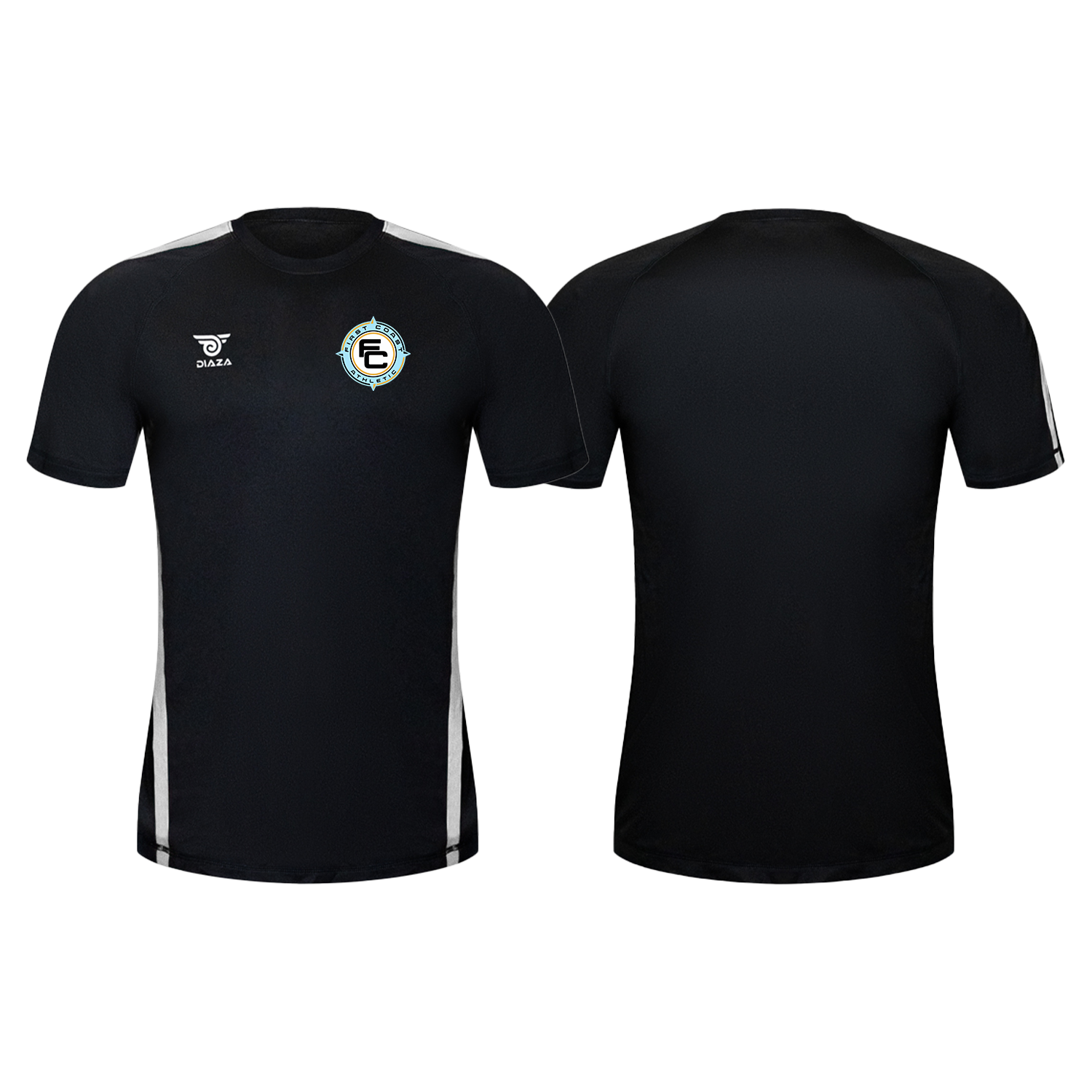 First Coast Athletic City Training Jersey - Black & White - Perfect for Gym Workouts, Running & Sports Training
