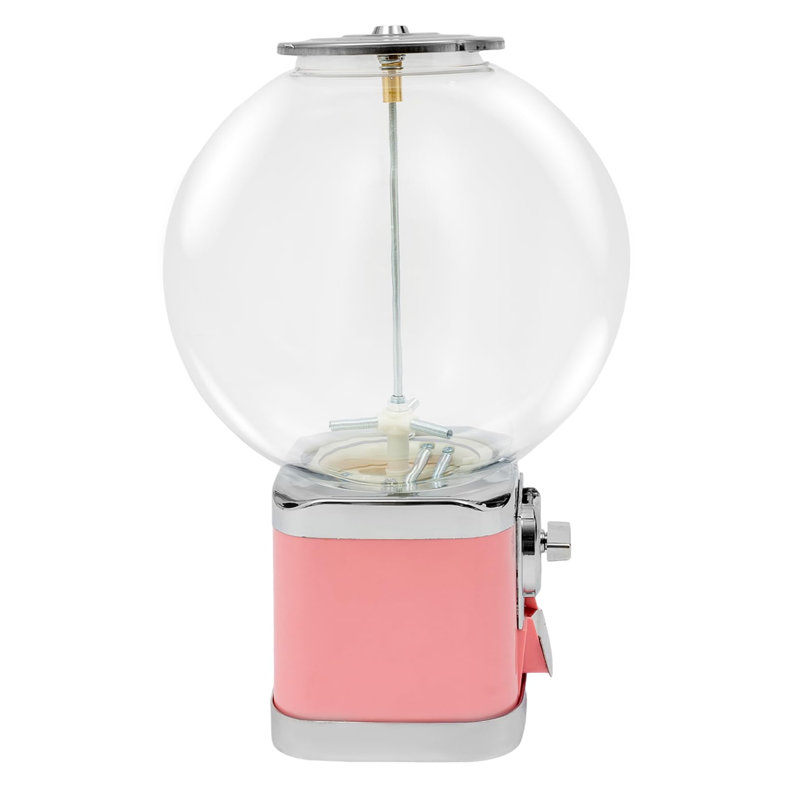 18-Inch Candy Gumball Vending Machine - Commercial 1$ Coin Operated Dispenser for 0.39-1.26in Gumballs & Toys - Perfect for Arcades, Game Stores, Retail Shops & Birthday Parties (Pink)