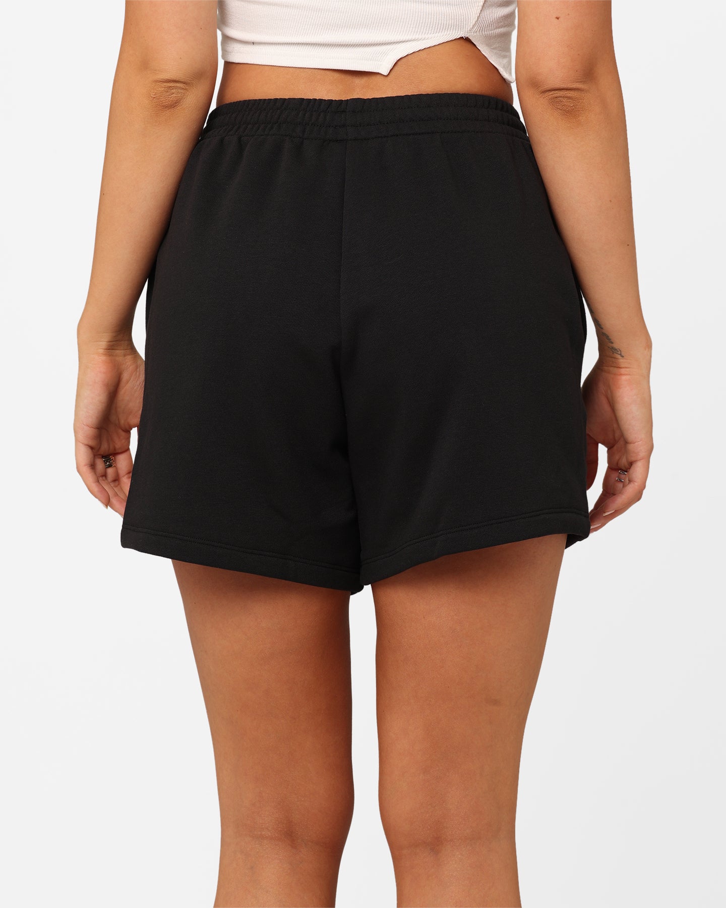 Adidas Women's Adicolour Essentials French Terry Shorts - Black | Comfortable Athletic Shorts for Running, Yoga & Casual Wear