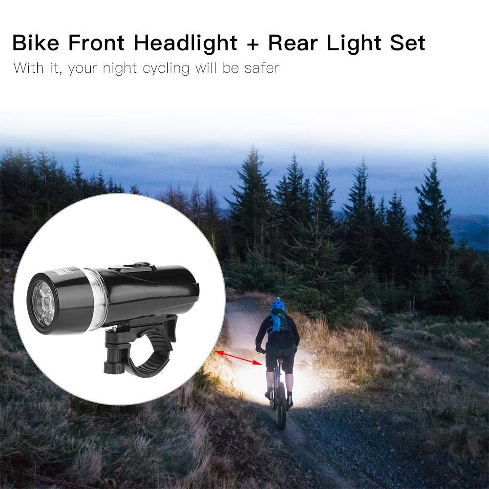 Super Bright LED Bike Light Set - Quick Release Headlight & Taillight for Road & Mountain Bicycles | Night Cycling Safety & Commuting Accessories