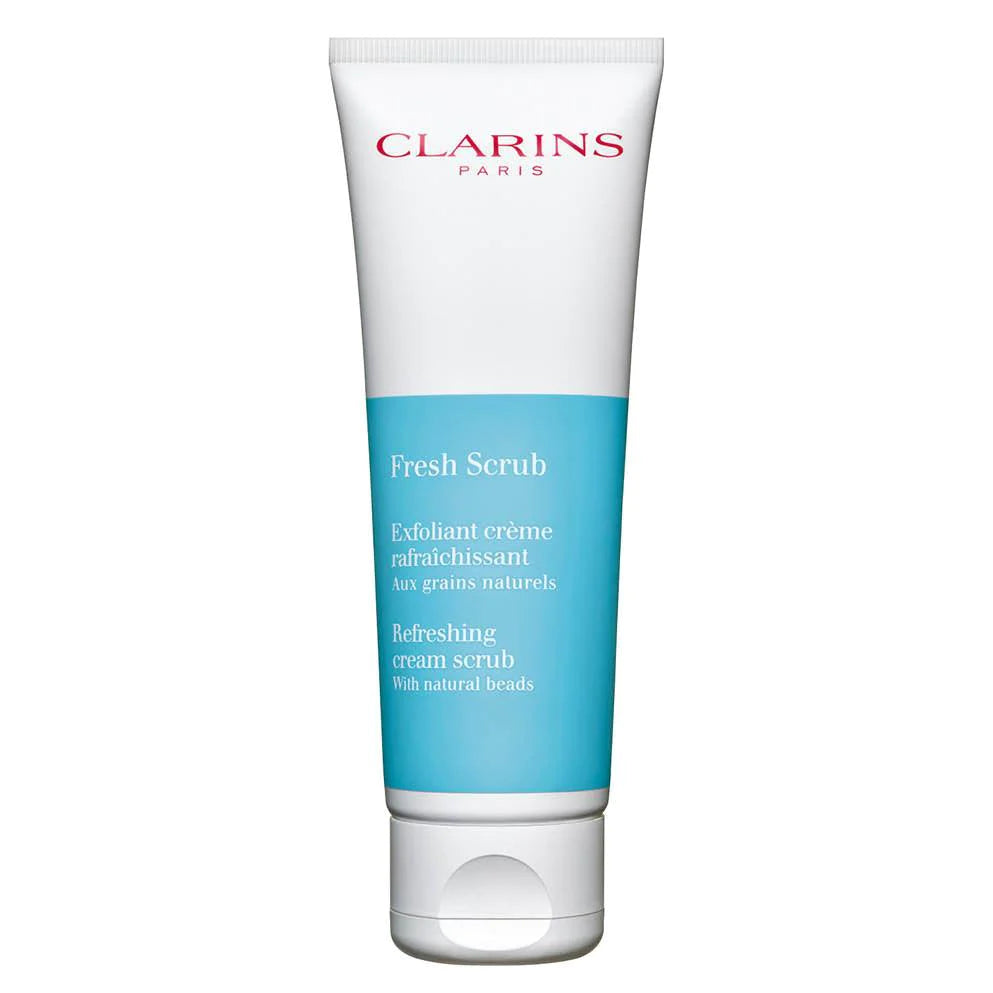 Clarins Fresh Scrub - Refreshing Cream Exfoliator with Natural Beads for Smooth & Glowing Skin | Perfect for Daily Skincare & Pre-Makeup Prep