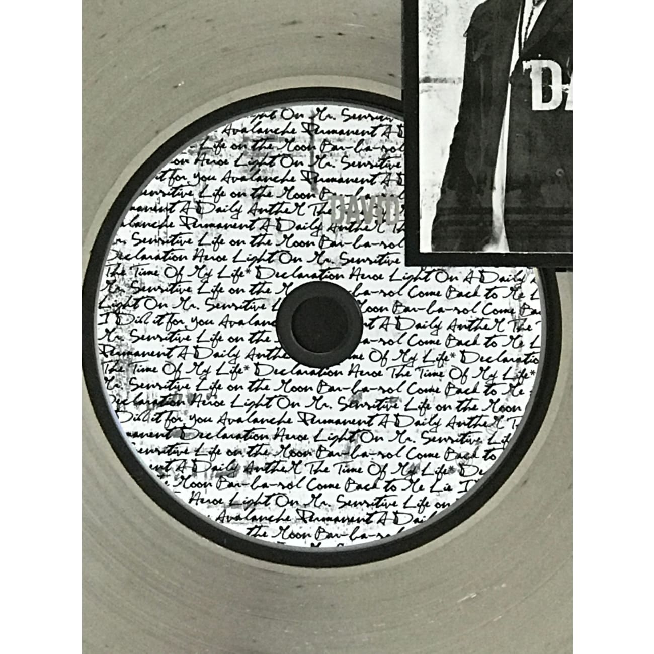 David Cook Debut RIAA Platinum Album Award - Certified Music Collectible for Fans & Display