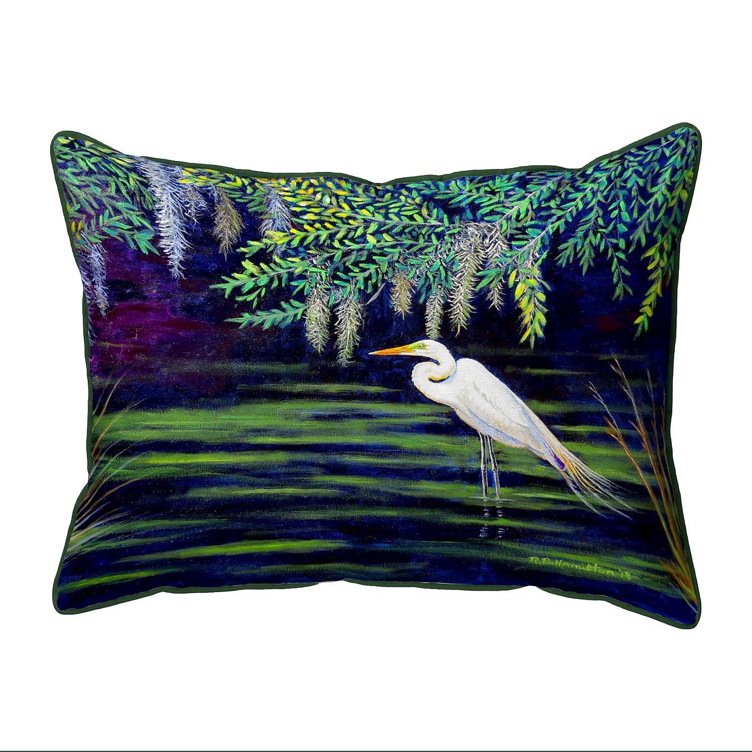 Betsy Drake HJ751 Decorative Throw Pillow 16x20 Inches - Soft Multi-Color Cushion for Sofa, Bed, Living Room & Home Decor