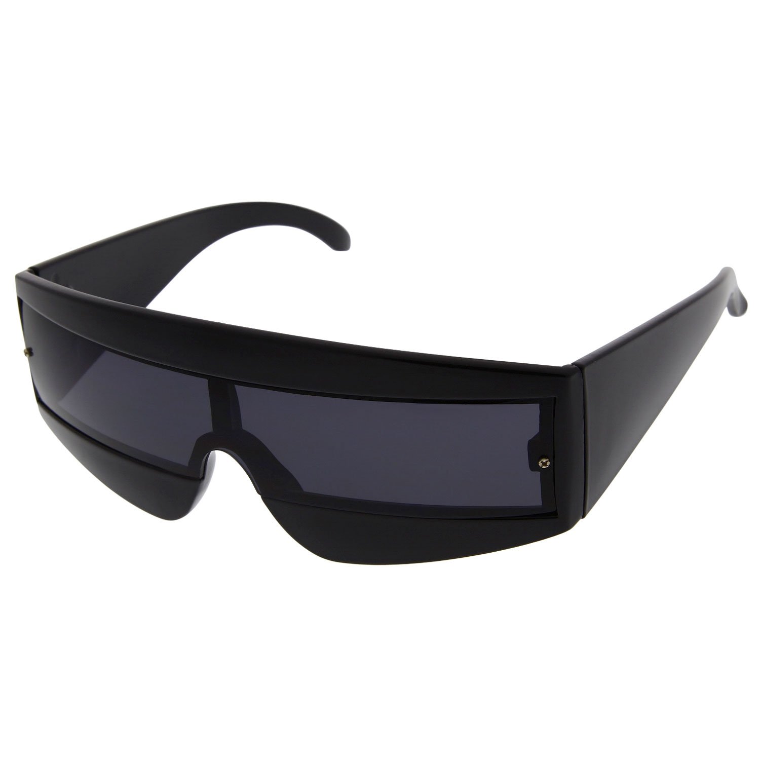 grinderPUNCH Oversize Techno Eye Shield Protection Sunglasses - UV400 Polarized Lens for Outdoor Sports, Cycling, Running & Driving