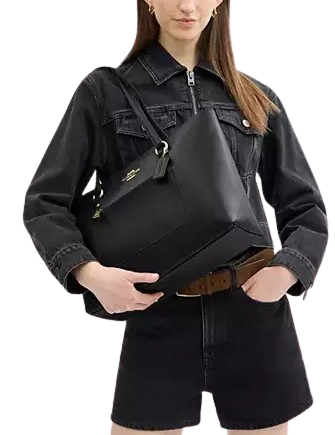Coach Gallery Tote Bag for Women | Genuine Leather Handbag with Shoulder Strap | Perfect for Work, Travel & Everyday Use