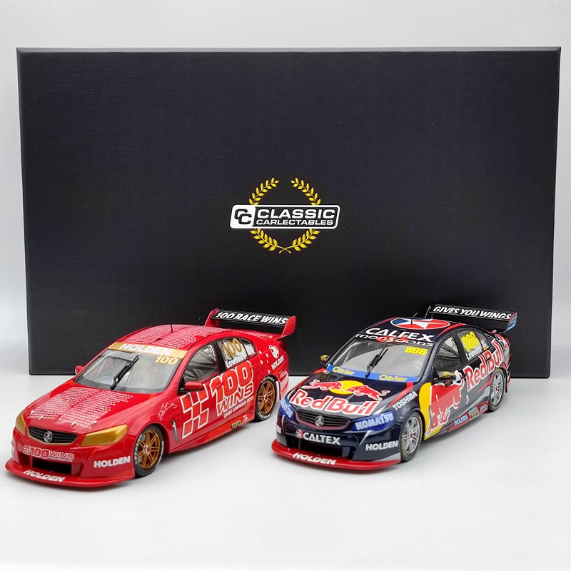 1:18 Scale Craig Lowndes 100 ATCC/V8 Supercar Race Wins Twin Set - Limited Edition Diecast Model Car Collection by Classic Carlectables (18599) - Perfect for Racing Fans, Collectors & Auto Enthusiasts - Great Gift for Birthdays, Holidays & Display in Home/Office