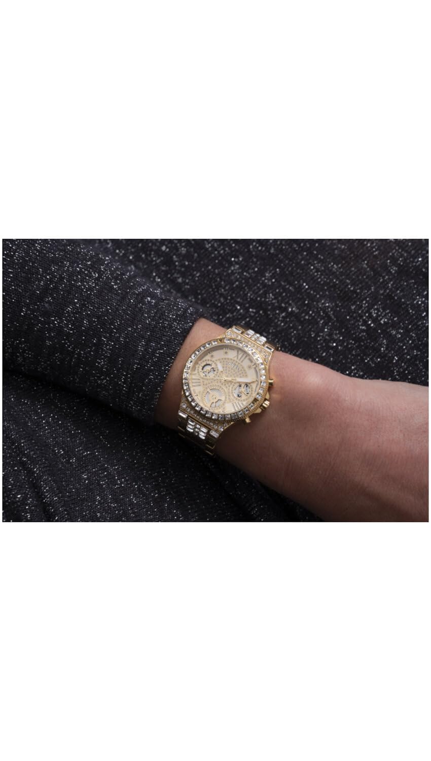 GUESS Women's Crystal Sport Watch 36mm for Fitness & Fashion