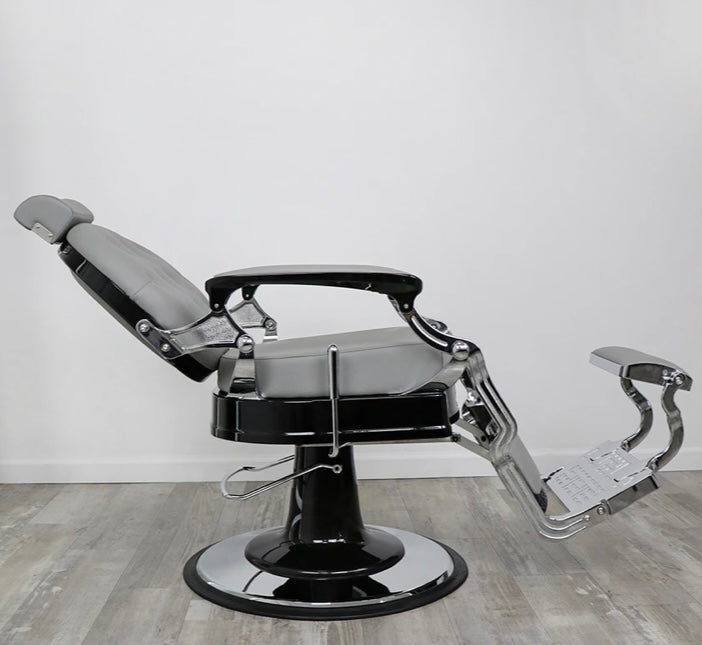 Professional Barber Chair for Salon & Home Use - Heavy Duty Hydraulic Styling Chair with Adjustable Height & Footrest - Perfect for Barbershops, Salons & Personal Grooming