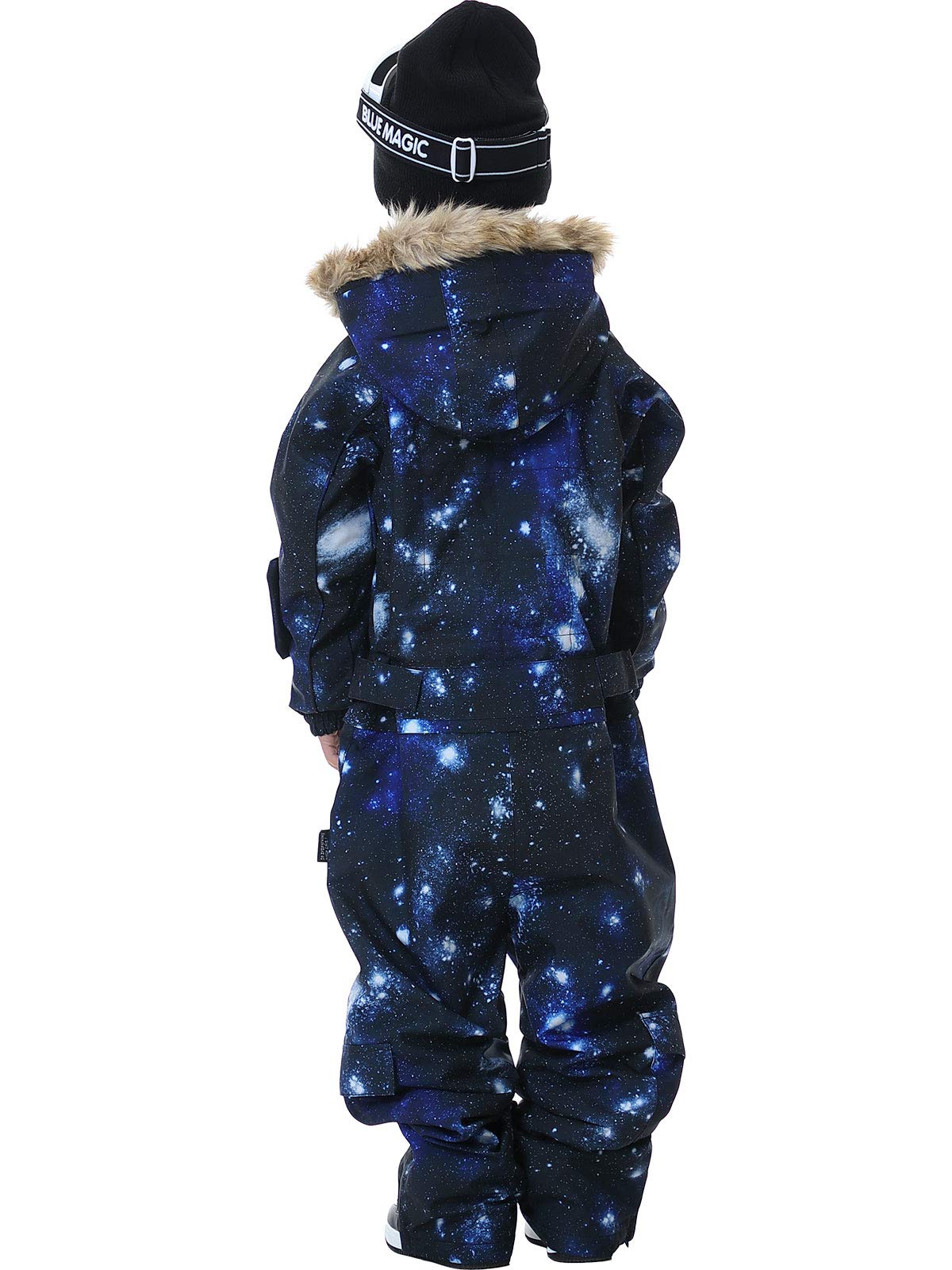 Kids Waterproof Snowsuit - Winter One-Piece Ski Suit with Jacket for Boys & Girls | Warm Snowboarding, Outdoor Play & Cold Weather Protection