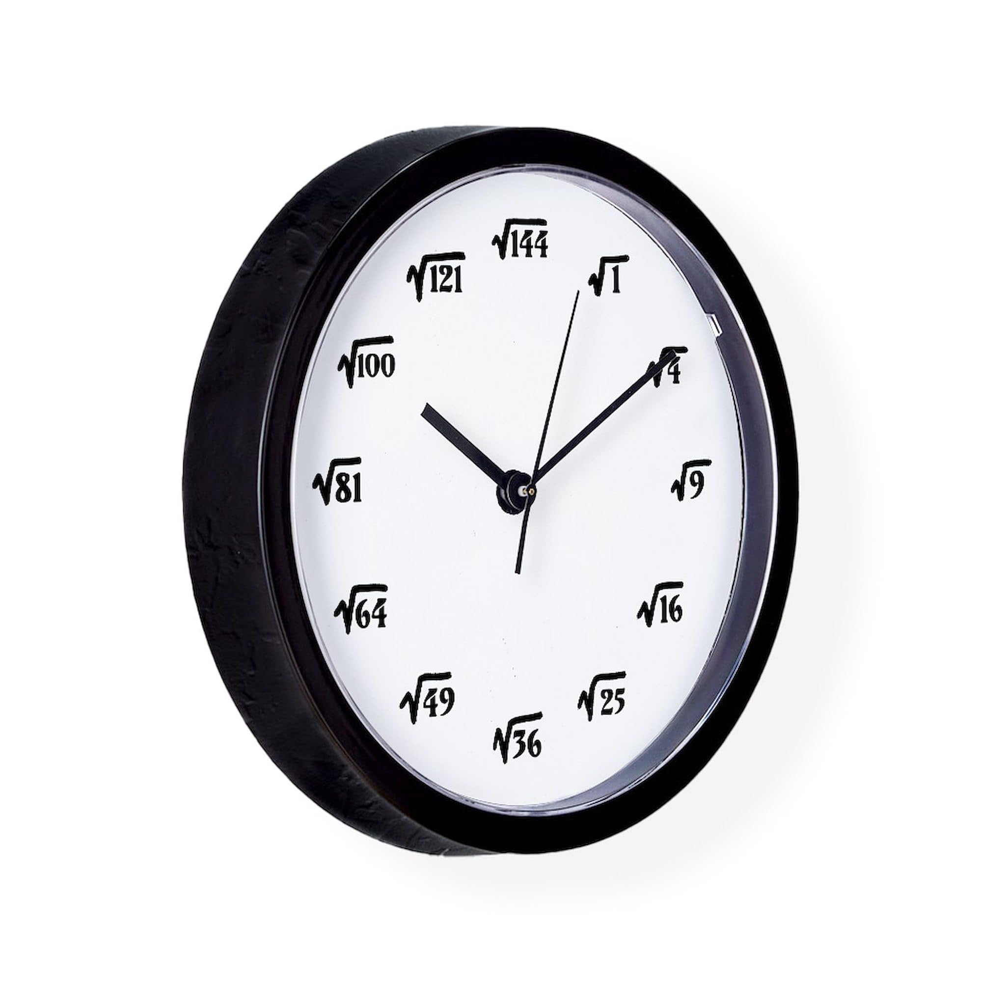 Square Root 10 Inch Wall Clock - Unique Mathematical Decor for Living Room, Kitchen, Office & Classroom | Perfect Gift for Math Lovers & Teachers
