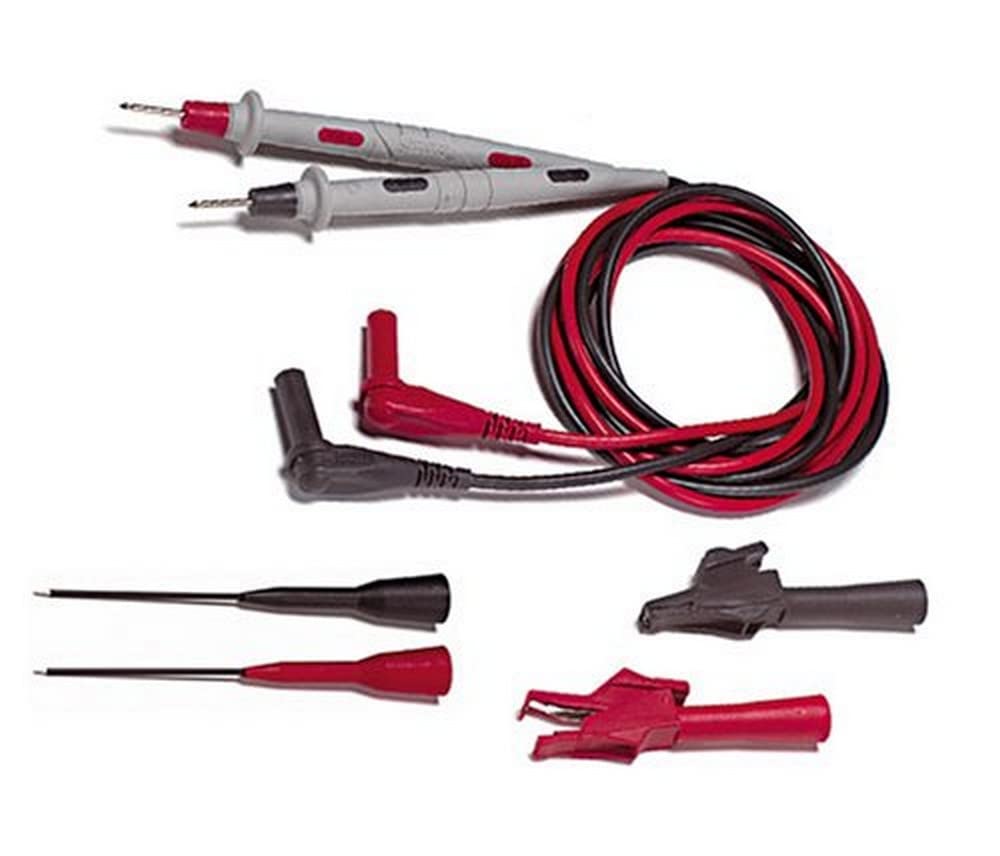 Pomona 6343 Basic Electronic Test Lead Kit - 1 Set with Alligator Clips & Banana Plugs for Multimeters, Oscilloscopes & DIY Electronics Testing