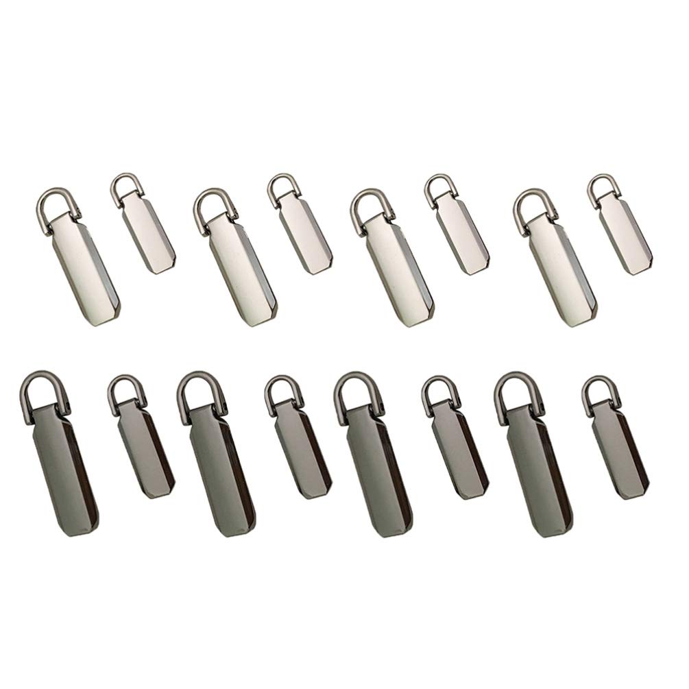 ARTIBETTER 16pcs Metal Zipper Pull Charms - Durable Zipper Tags & Extensions for Duffle Bags, Jackets, Backpacks, Lunch Bags - Perfect for Organizing and Customizing Your Gear