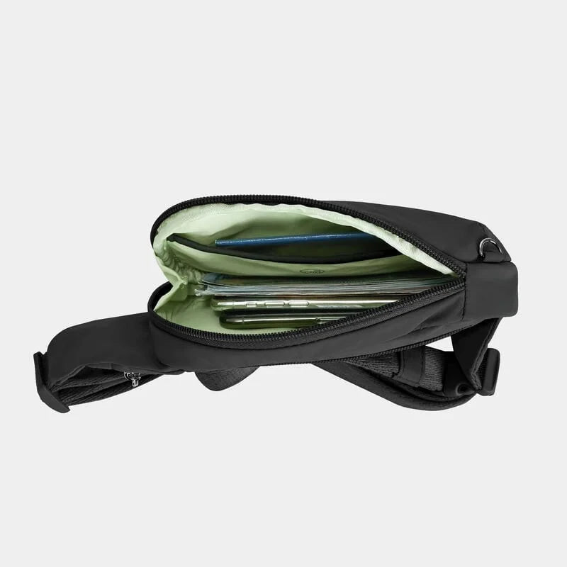 Travelon Roam Anti-Theft Compact Sling Bag - Secure Crossbody Purse for Travel, Commuting & Daily Use - RFID Blocking & Theft-Proof Design for Phone, Wallet & Essentials
