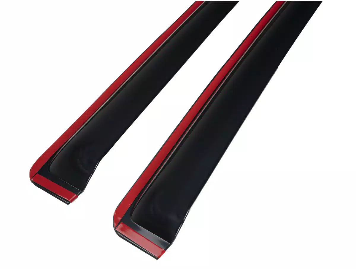 AVS Ventvisor In-Channel Window Deflectors (2-Piece Set, Smoke Tint) for 1997-2004 Dodge Dakota Standard Cab - Rain Protection & Fresh Air Flow While Driving