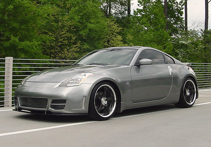 2003-2008 Nissan 350Z Front Bumper Lip Splitter - Compatible with STILLEN Series 2 Fascia Only (Part# 1035010SP) - Enhances Aerodynamics & Sporty Look for Street Racing & Car Shows