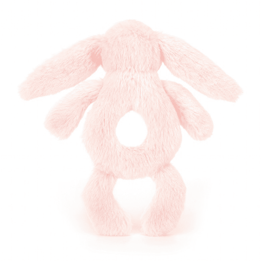 Jellycat Bashful Pink Bunny Ring Rattle - Soft Baby Teething Toy & Sensory Gift for Newborns, Infants & Toddlers | Perfect for Playtime, Nursery Decor & Baby Shower Presents