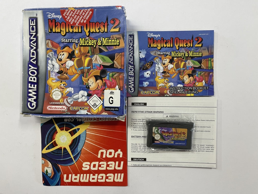 Disney's Magical Quest 2 Starring Mickey & Minnie - Complete In Box Retro Video Game | Classic Disney Platformer Adventure for Nintendo SNES | Perfect for Collectors & Family Game Nights