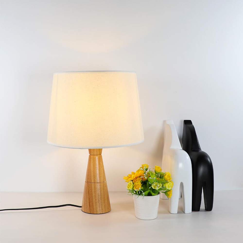 Modern Creative Wooden Desk Lamp - Romantic & Stylish Night Light for Bedroom, Office, Coffee Shop - Perfect for Reading, Working & Home Decor