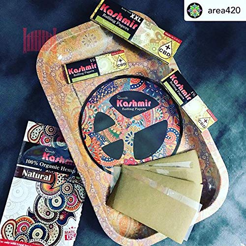 Kashmir Mini Rolling Metal Accessories with Peace Sign Design - Portable, Durable & Easy to Clean for Travel, Office & Home Organization | Perfect for Jewelry, Keys & Small Items