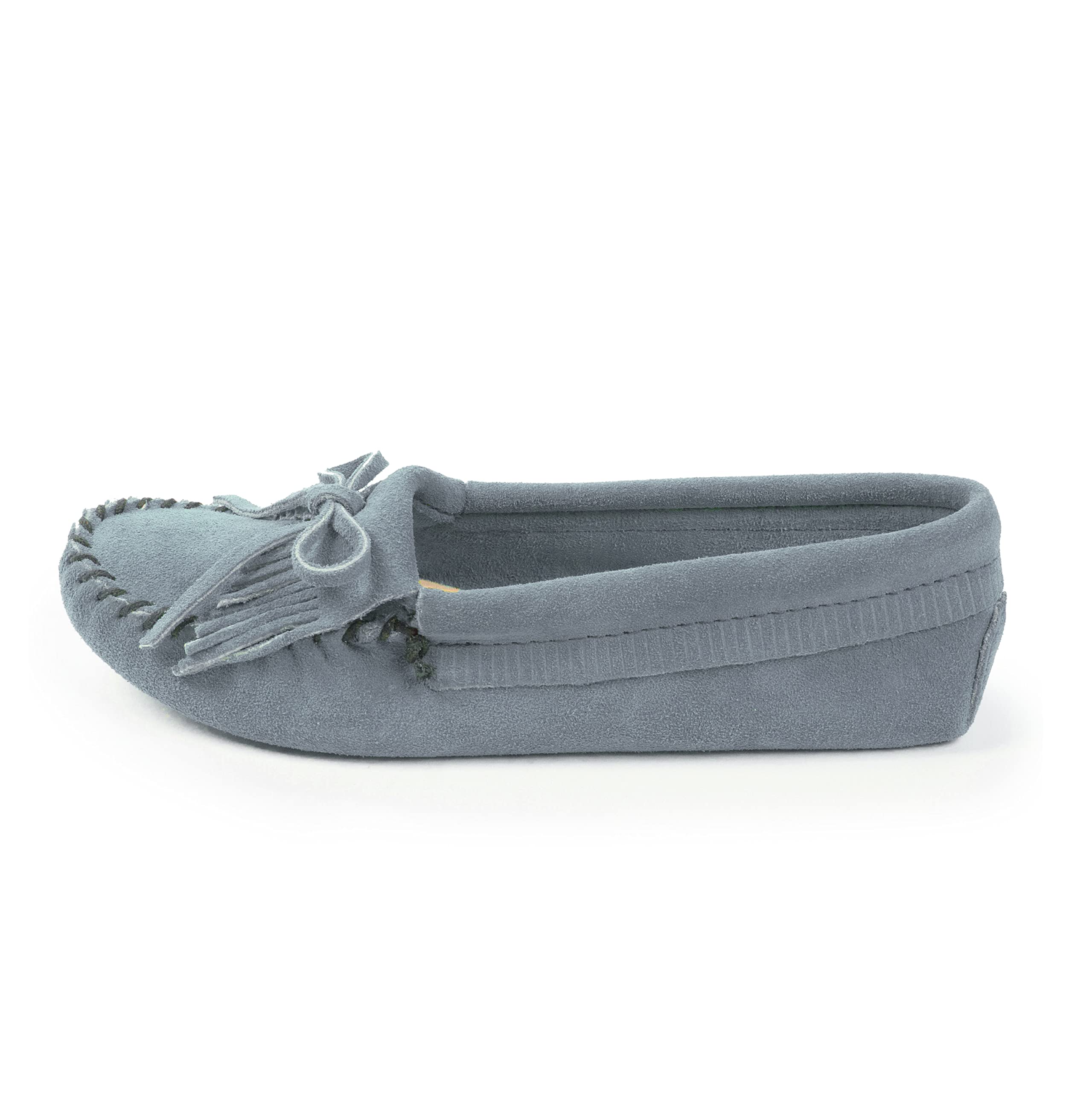 Minnetonka Women's Kilty Soft Leather Sole Moccasin Shoes - Comfortable Slip-On Casual Loafers for Women | Perfect for Indoor/Outdoor Wear, Work, Travel & Everyday Comfort