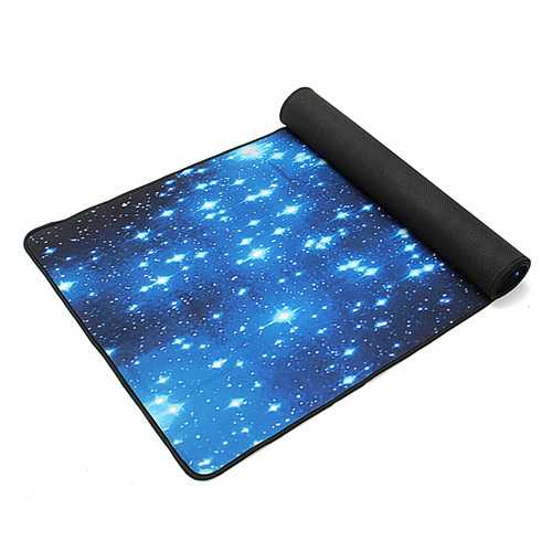 Non-Slip Blue Stars Neoprene Gaming Mouse Pad - Large Waterproof Keyboard Desk Mat for PC, Mac & Laptop - Perfect for Office Work, Gaming & Home Use