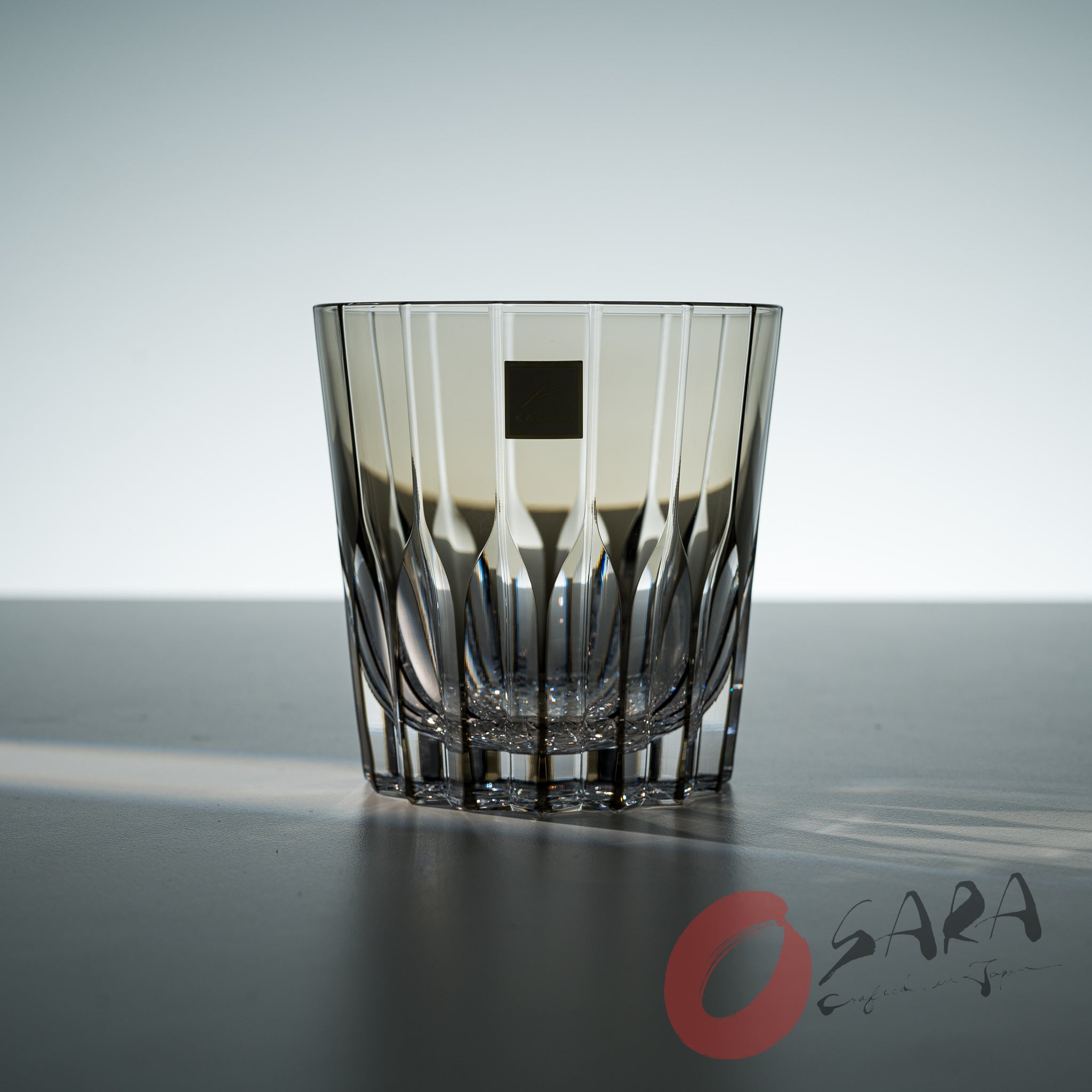 Premium KAGAMI Crystal Japanese Handmade Whiskey Glass Set - 320ml Rock Glass for Bourbon, Scotch & Cocktails - Elegant Barware for Home & Gifts