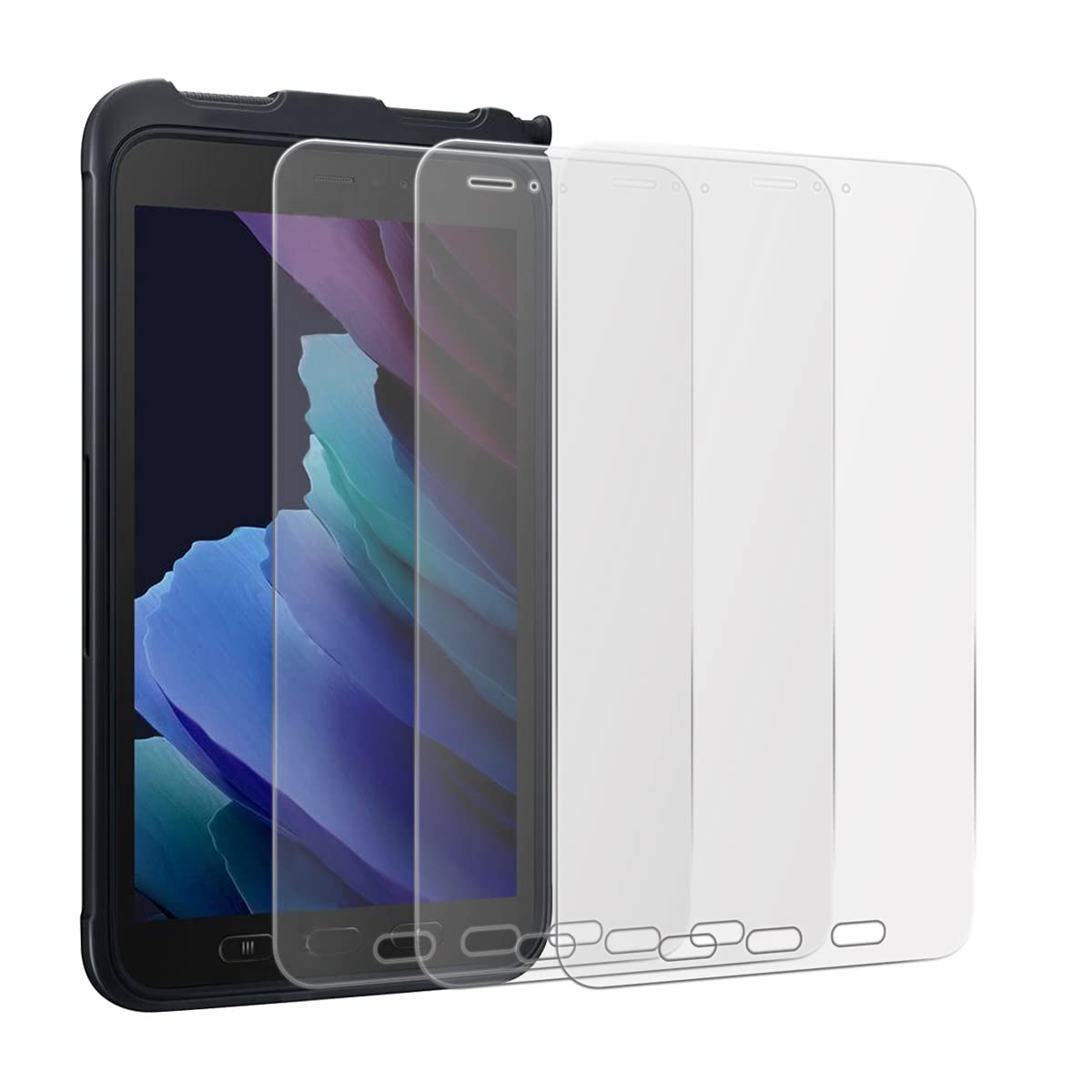 3-Pack Galaxy Tab Active 3 Screen Protector - 9H Tempered Glass for T570/T575 - Anti-Scratch Protection for Work & Outdoor Use
