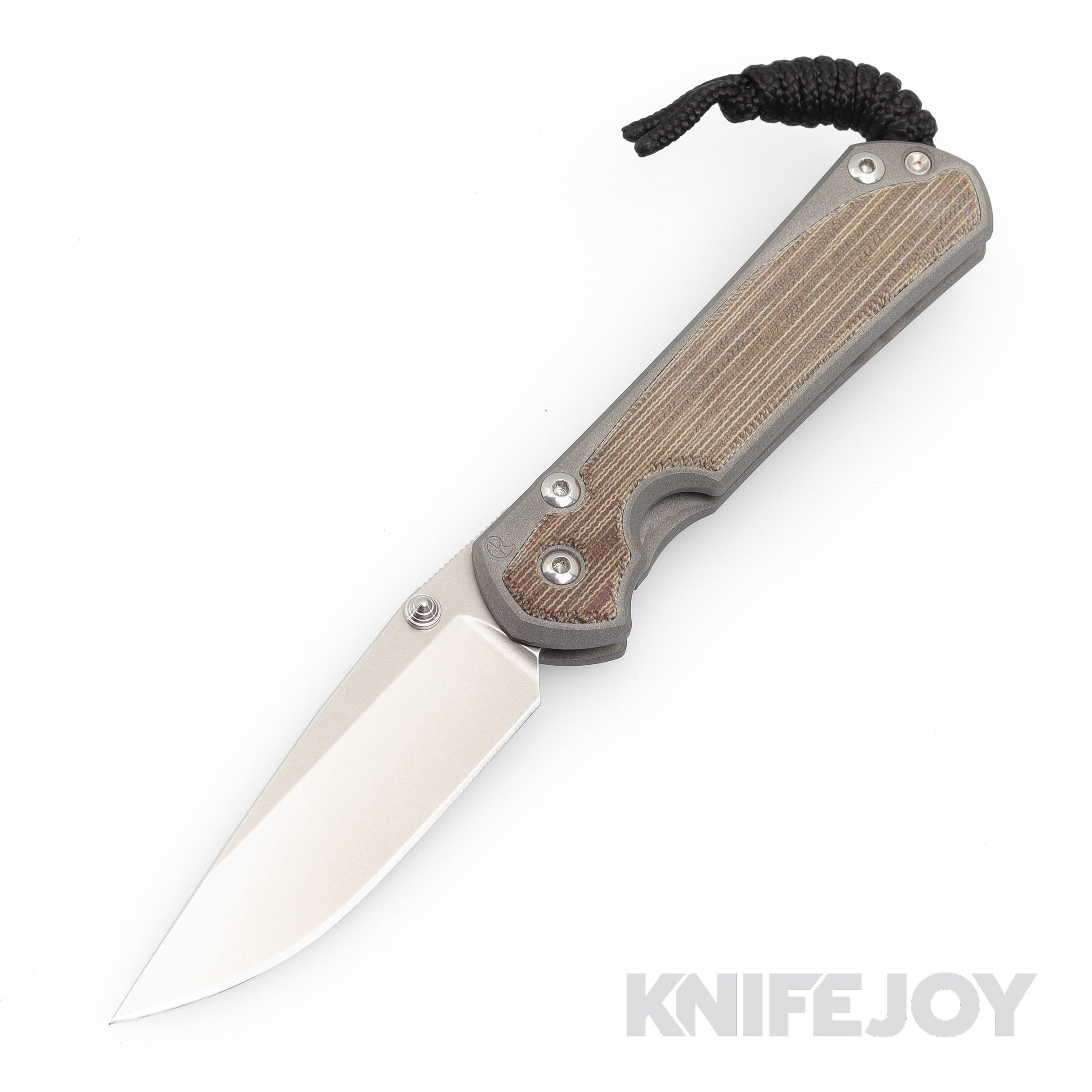 Chris Reeve Small Sebenza 31 Folding Knife - Magnacut Drop Point Blade with Natural Canvas Micarta Inlay | EDC, Outdoor, Camping & Survival Knife