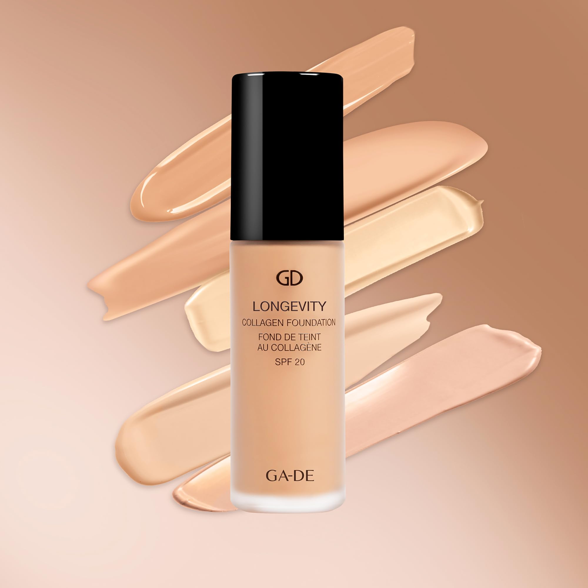 GA-DE Longevity Collagen Foundation 503 - SPF Face Makeup with Hydrating & Firming Benefits - Full Coverage Matte Finish Foundation - 1 oz - Perfect for Daily Wear & Special Occasions