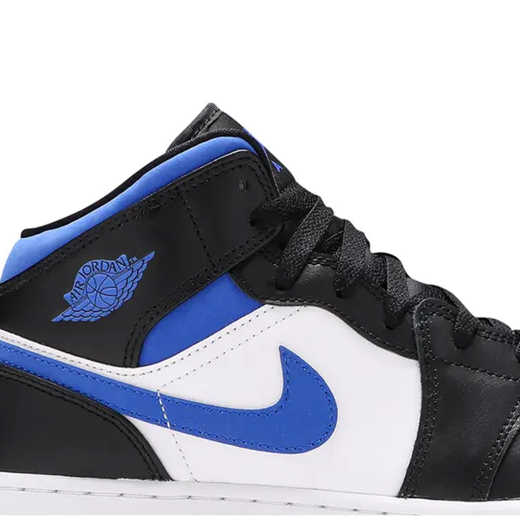 Air Jordan 1 Mid 'White Black Royal' GS Basketball Shoes for Kids - Stylish Sneakers for School, Sports & Casual Wear