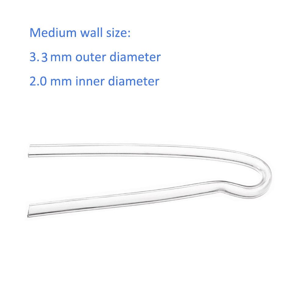 6-Pack #13 Preformed BTE Hearing Aid Earmold Tubing (3.3x2mm) - Comfortable & Durable Replacement Tubes for Behind-The-Ear Hearing Aids - Perfect for Daily Use, Travel & Outdoor Activities