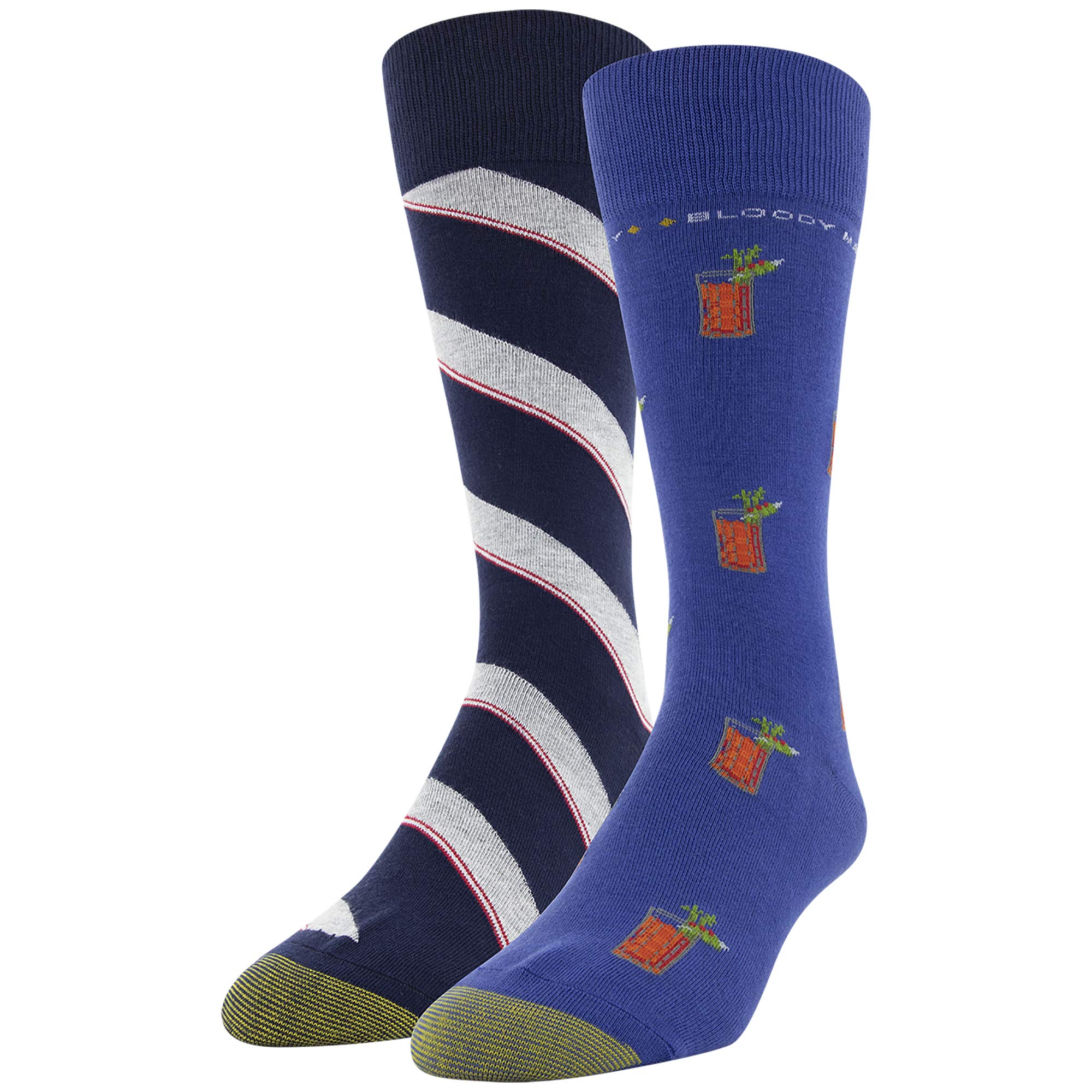 Gold Toe Men's Dress Crew Socks - 2 Pairs Pack - Comfortable Formal Socks for Business & Office Wear - Perfect for Dress Shoes & Professional Attire