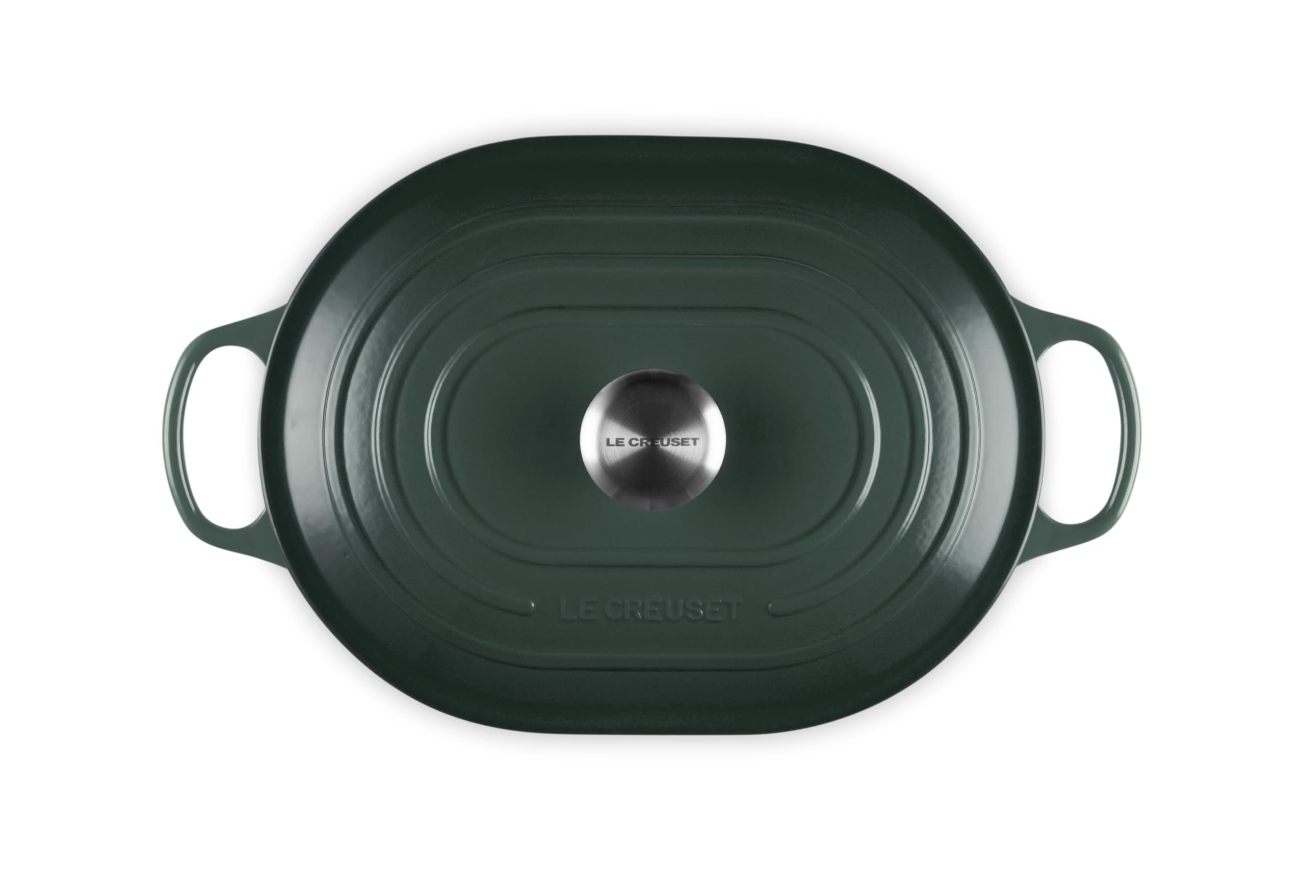 Le Creuset Signature Enameled Cast Iron Oval Casserole with Lid - 3.75 Quart, Artichaut Green - Perfect for Braising, Roasting & Serving Dishes Family Style