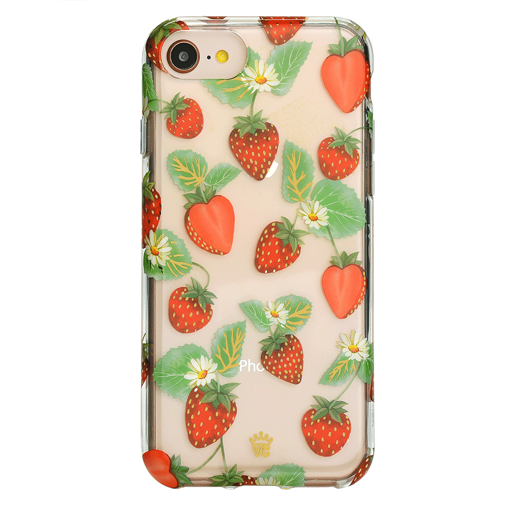 Strawberry Fields iPhone Case - Cute Floral Design Protective Cover for iPhone 13/14/15 Pro Max - Perfect for Everyday Use, Travel & Gift Giving
